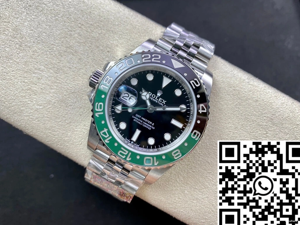 M126720vtnr-0002 GMT Rolex Dial Clean Factory Black II Master 1127